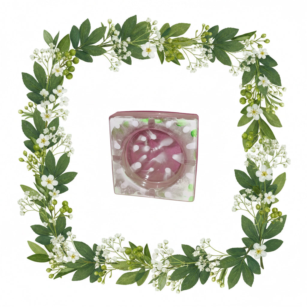 Cendrier Blanc et vert