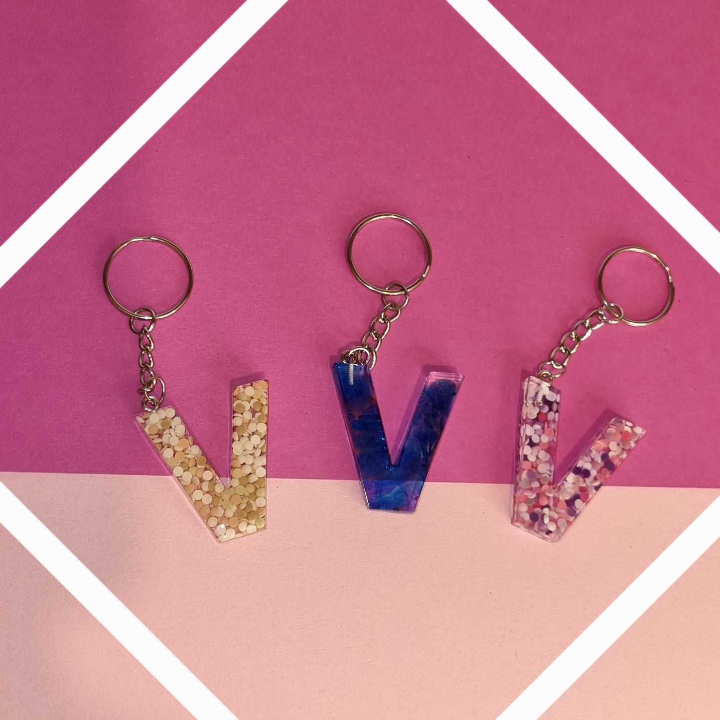 Porte clé lettre V