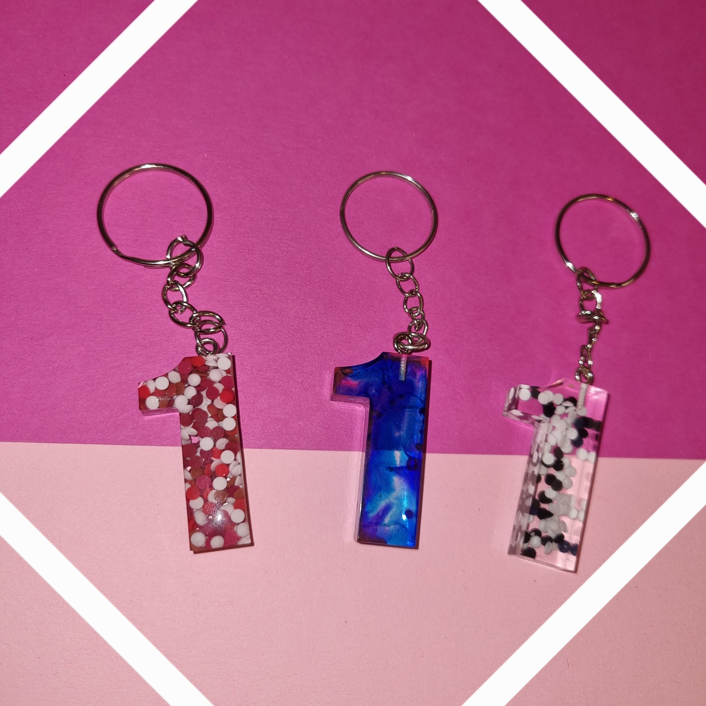 Porte clé chiffre 1