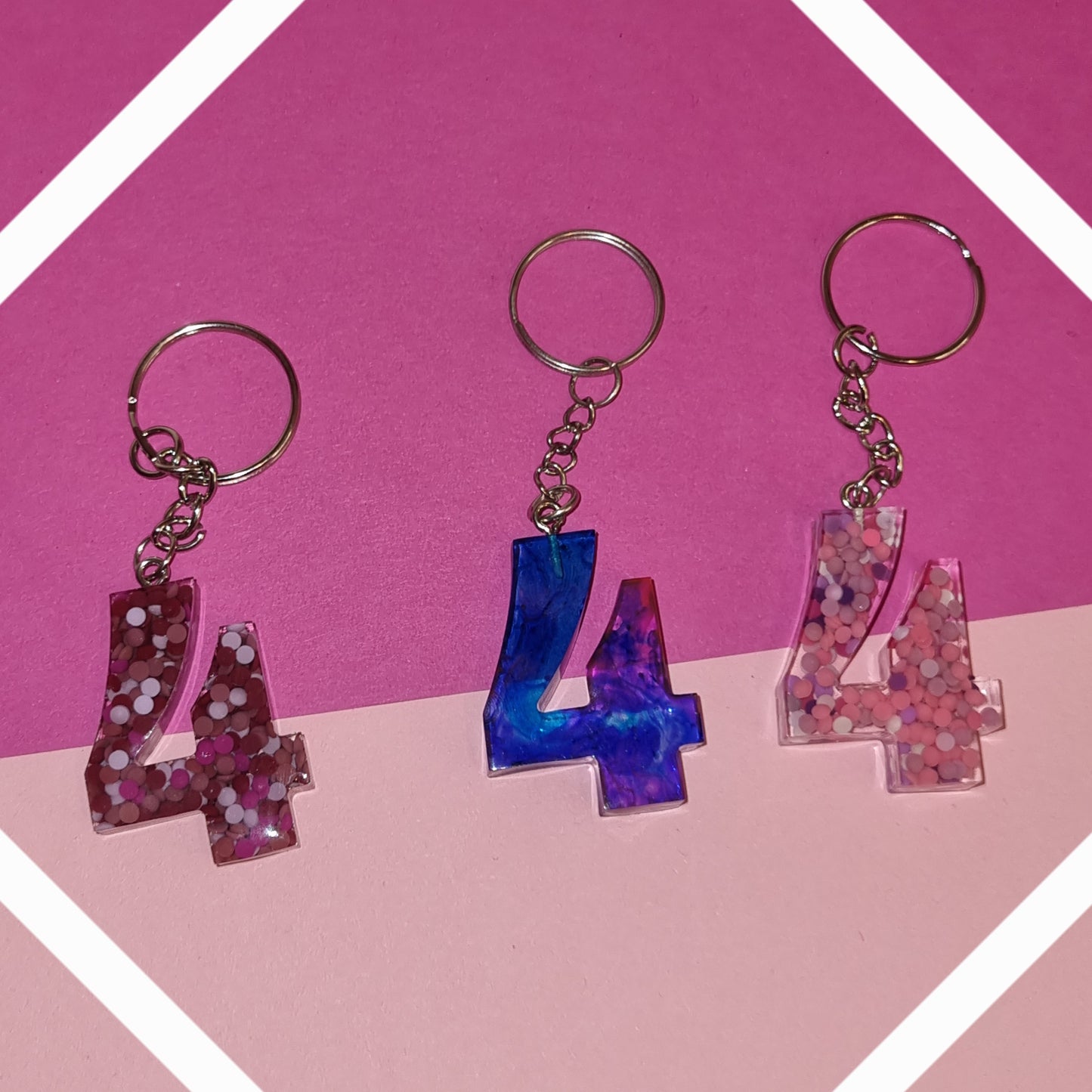 Porte clé chiffre 4