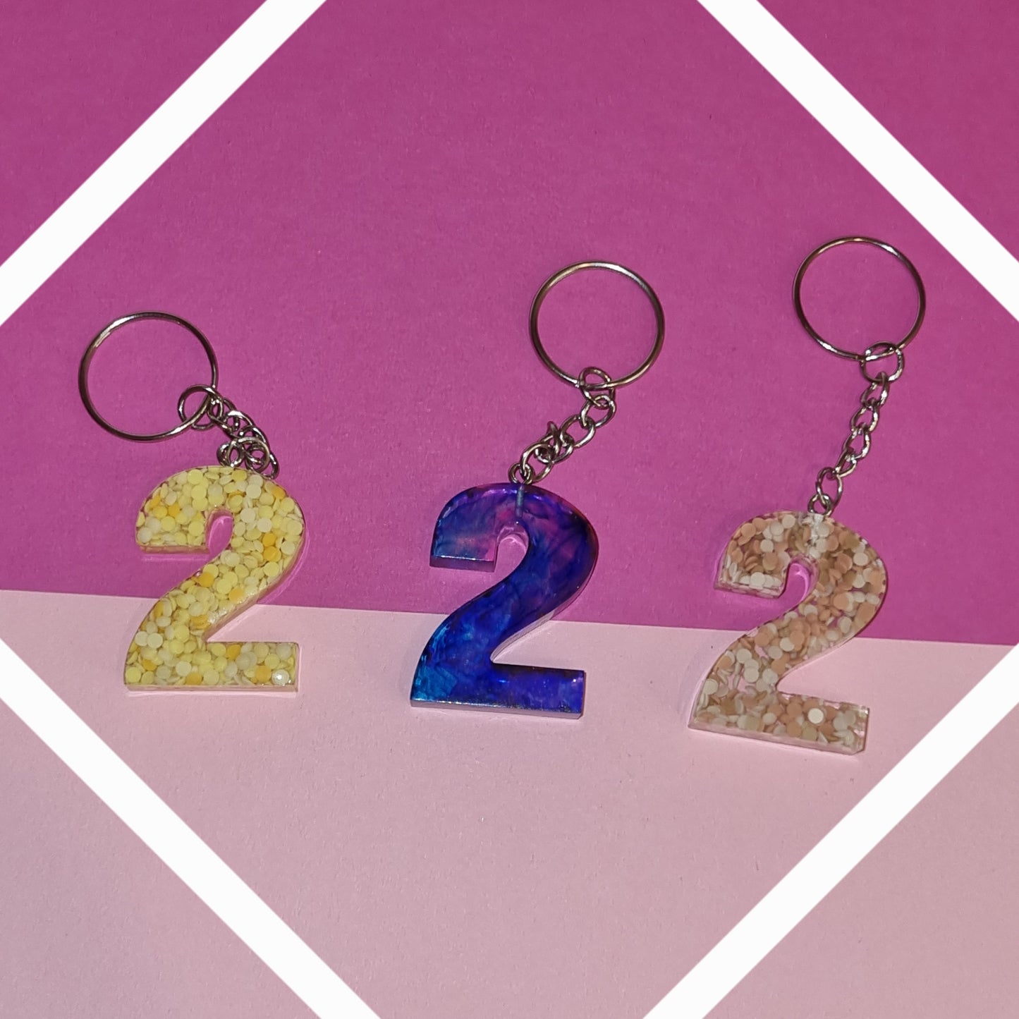 Porte clé chiffre 2