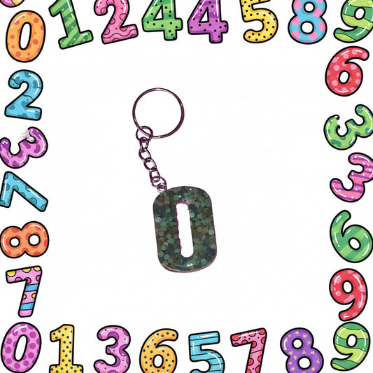 Porte clé chiffre 0