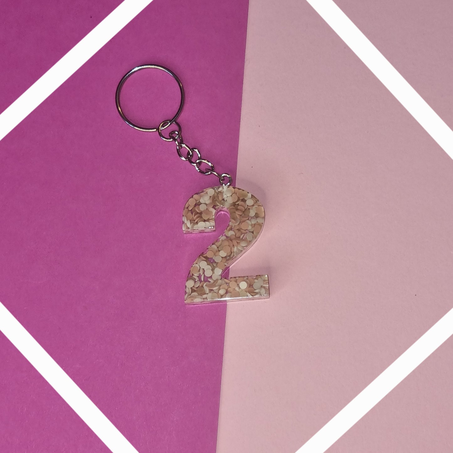 Porte clé chiffre 2