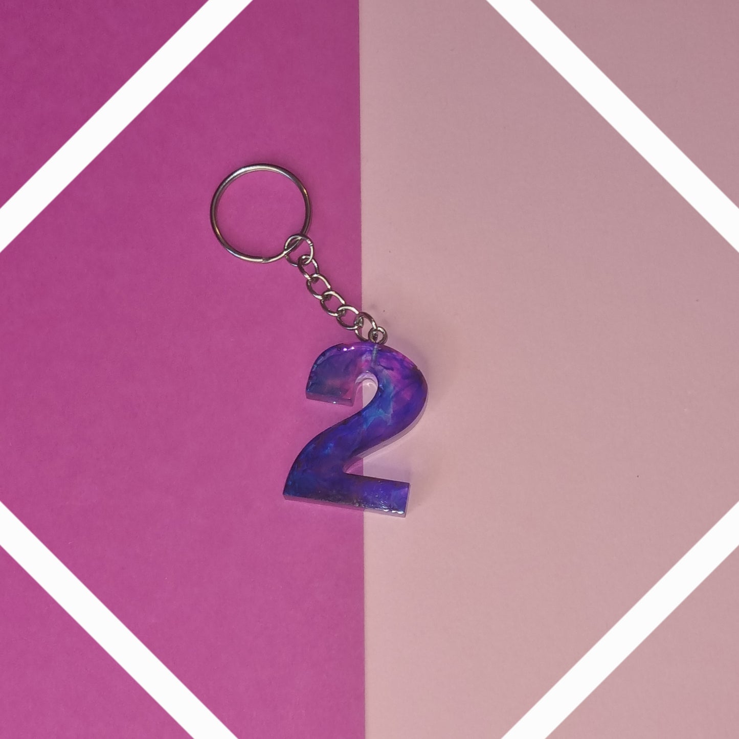 Porte clé chiffre 2