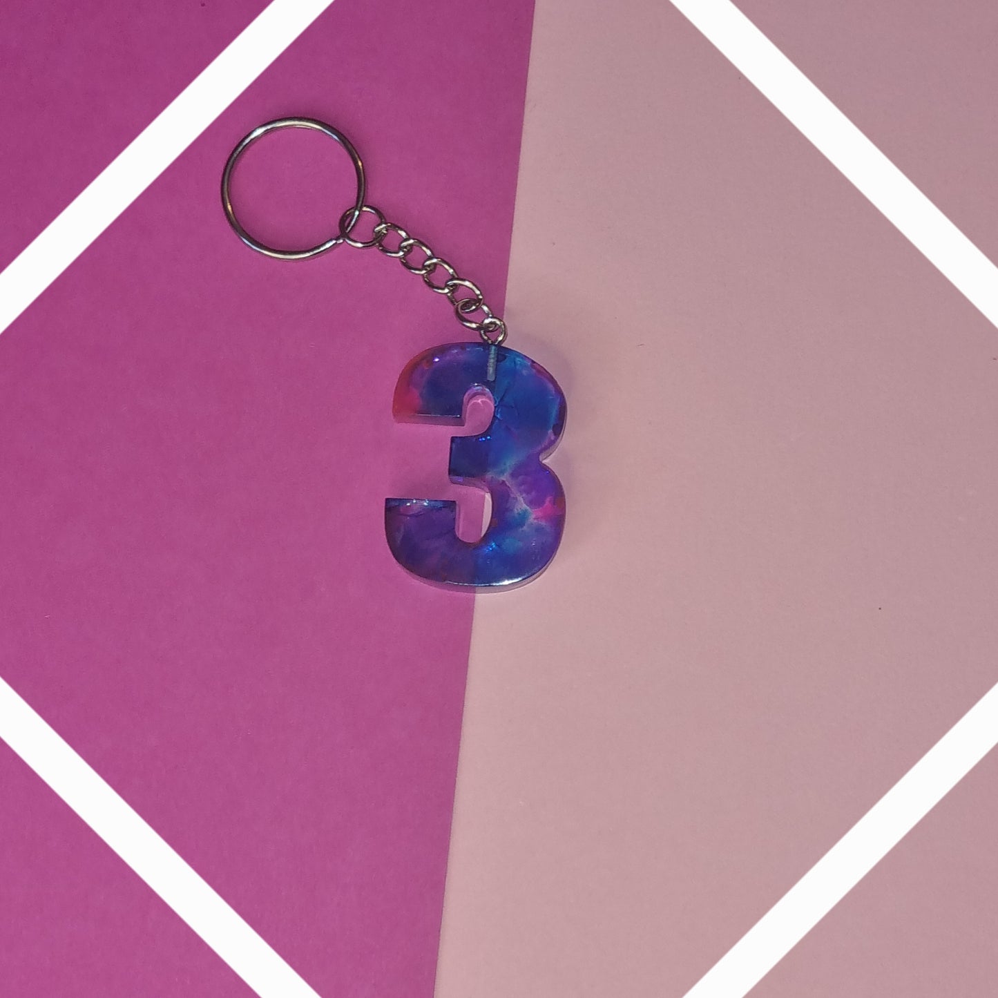 Porte clé chiffre 3