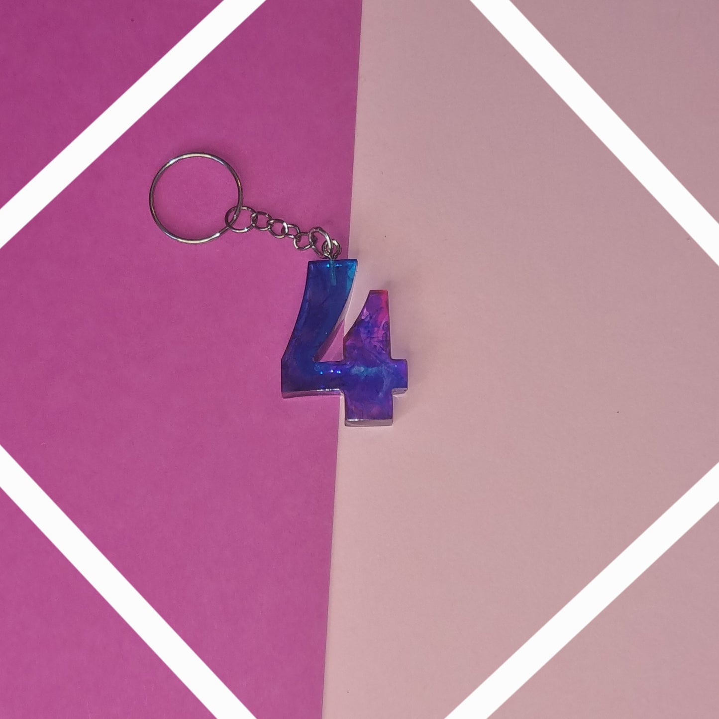 Porte clé chiffre 4