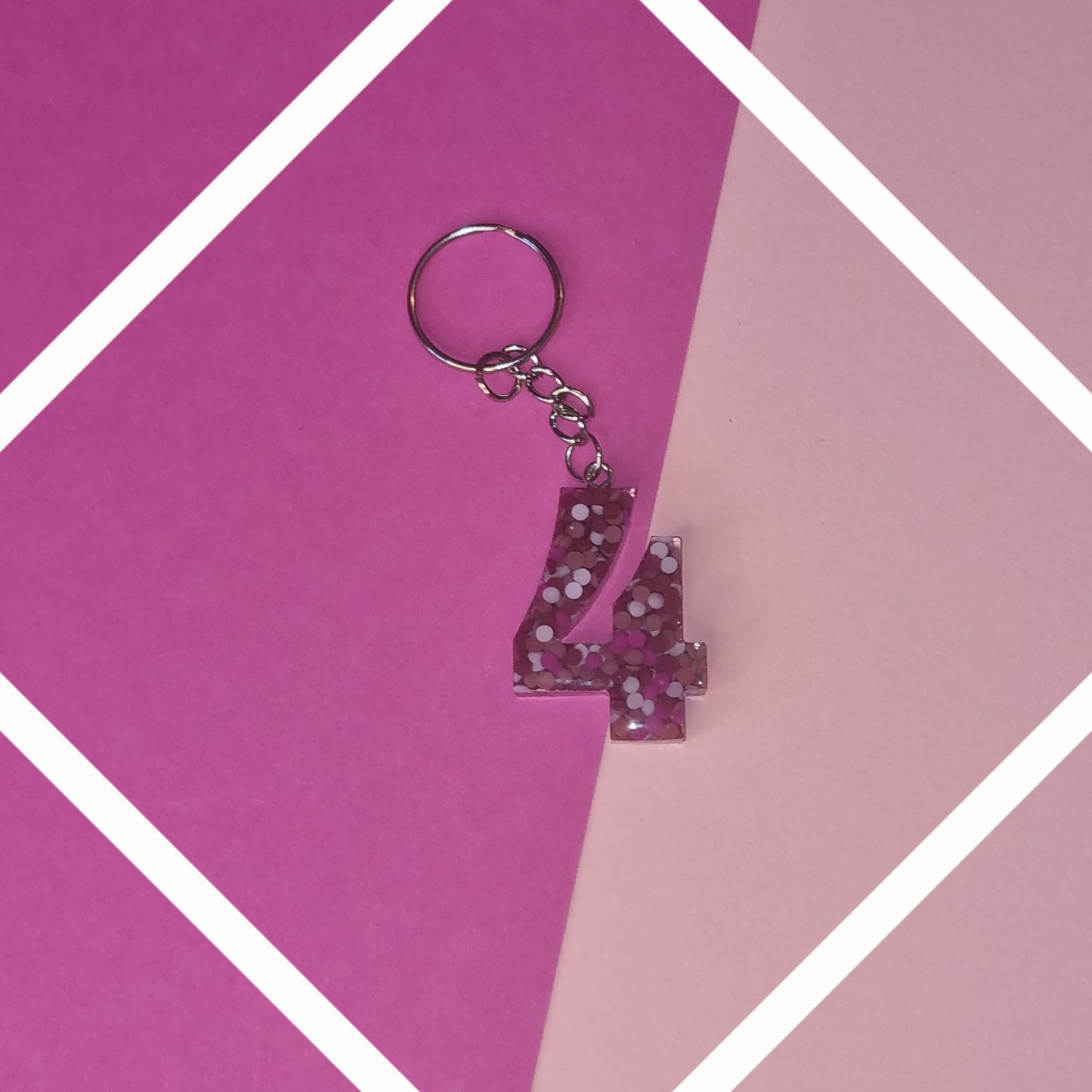 Porte clé chiffre 4