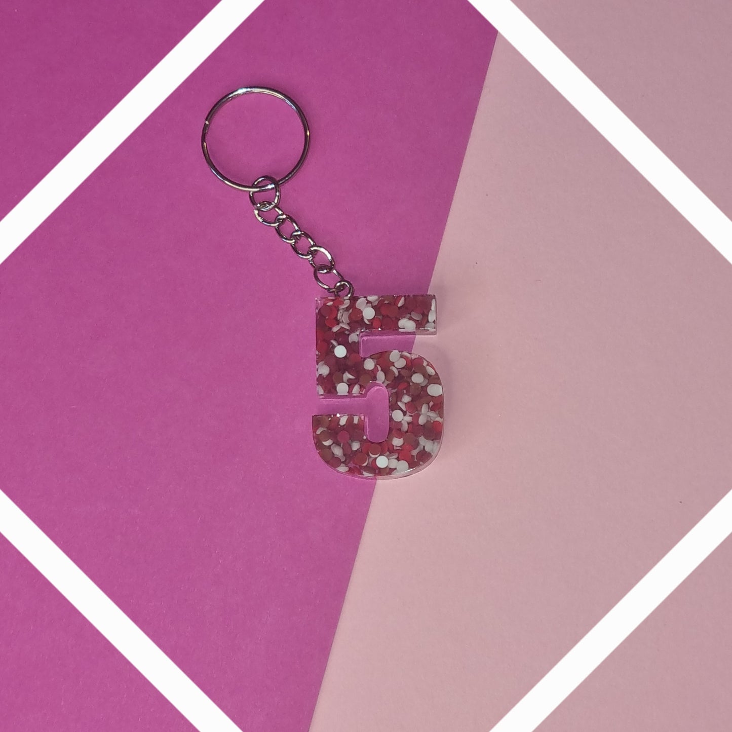 Porte clé chiffre 5