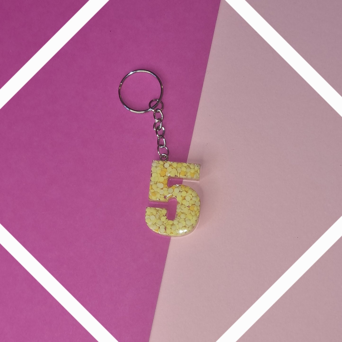 Porte clé chiffre 5
