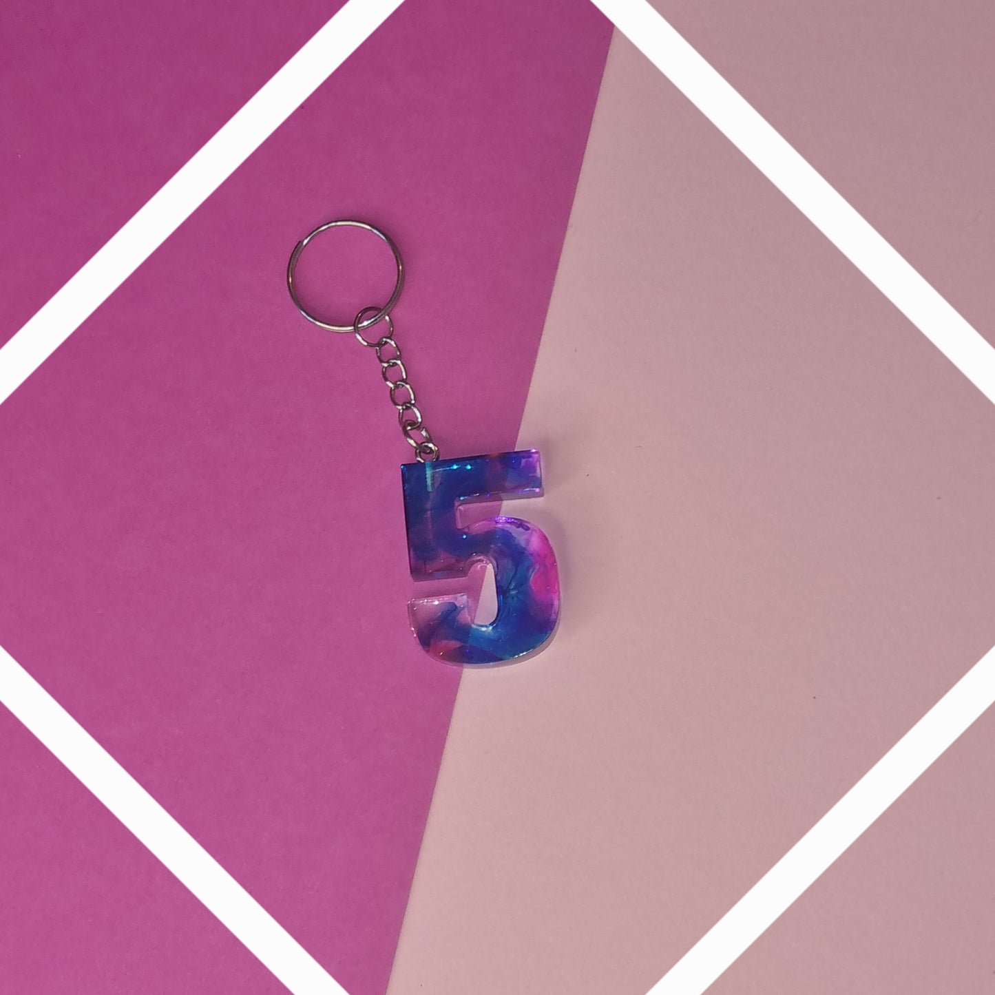 Porte clé chiffre 5