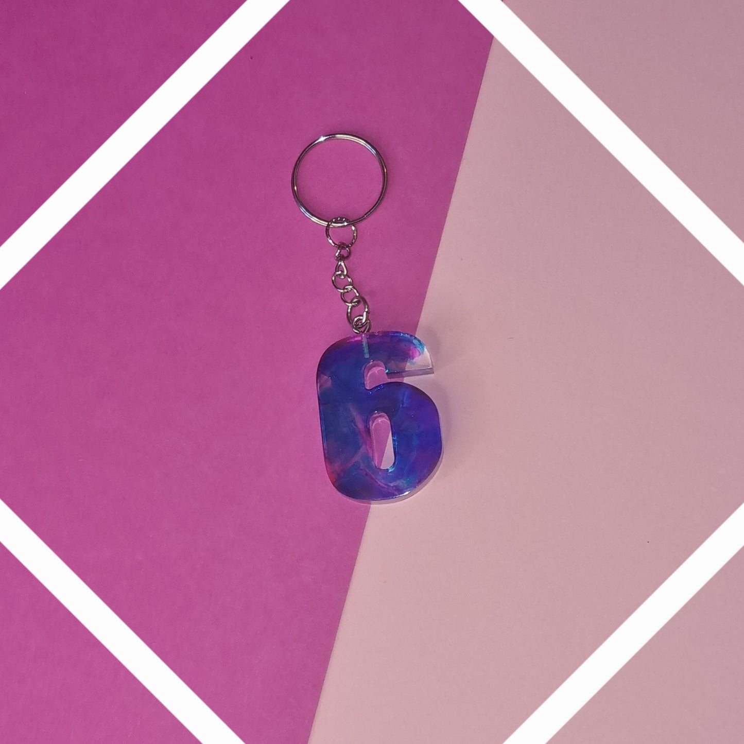 Porte clé chiffre 6