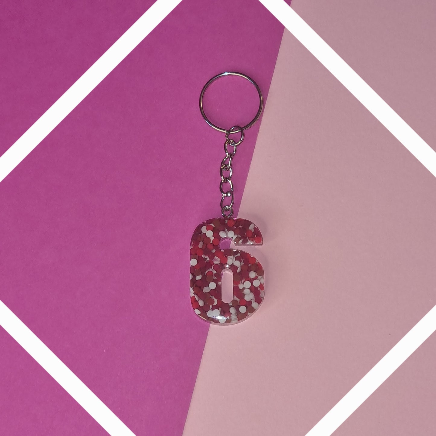 Porte clé chiffre 6