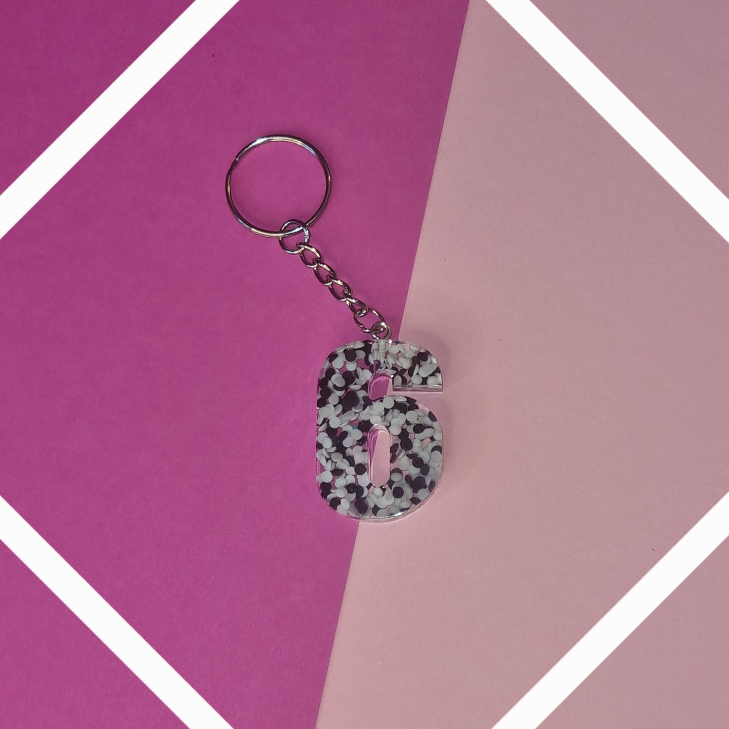 Porte clé chiffre 6