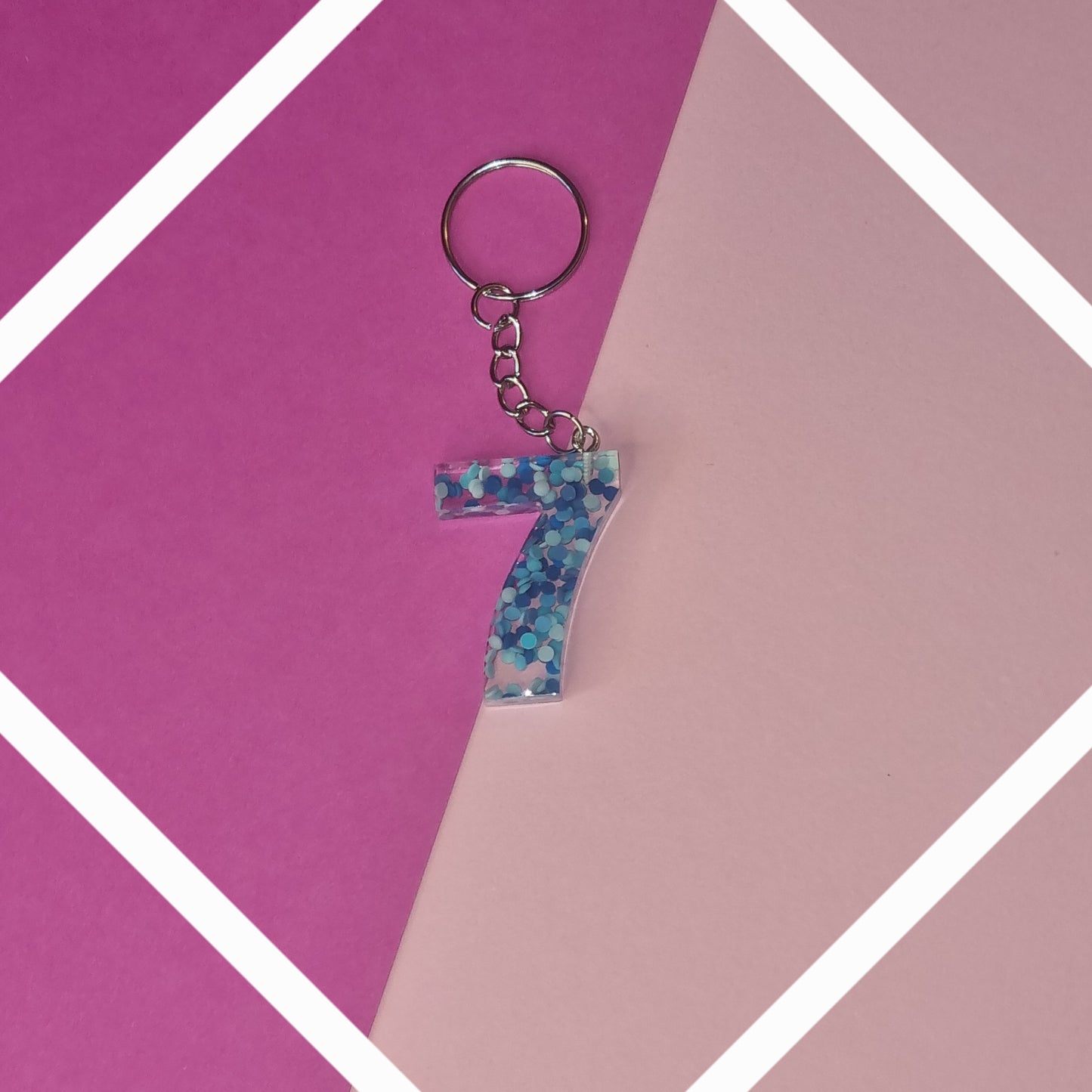 Porte clé chiffre 7