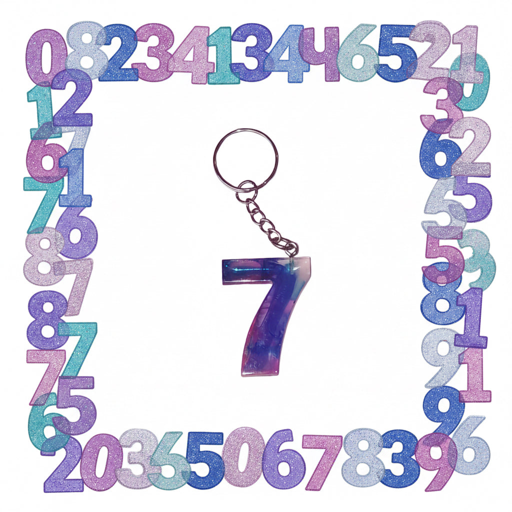 Porte clé chiffre 7