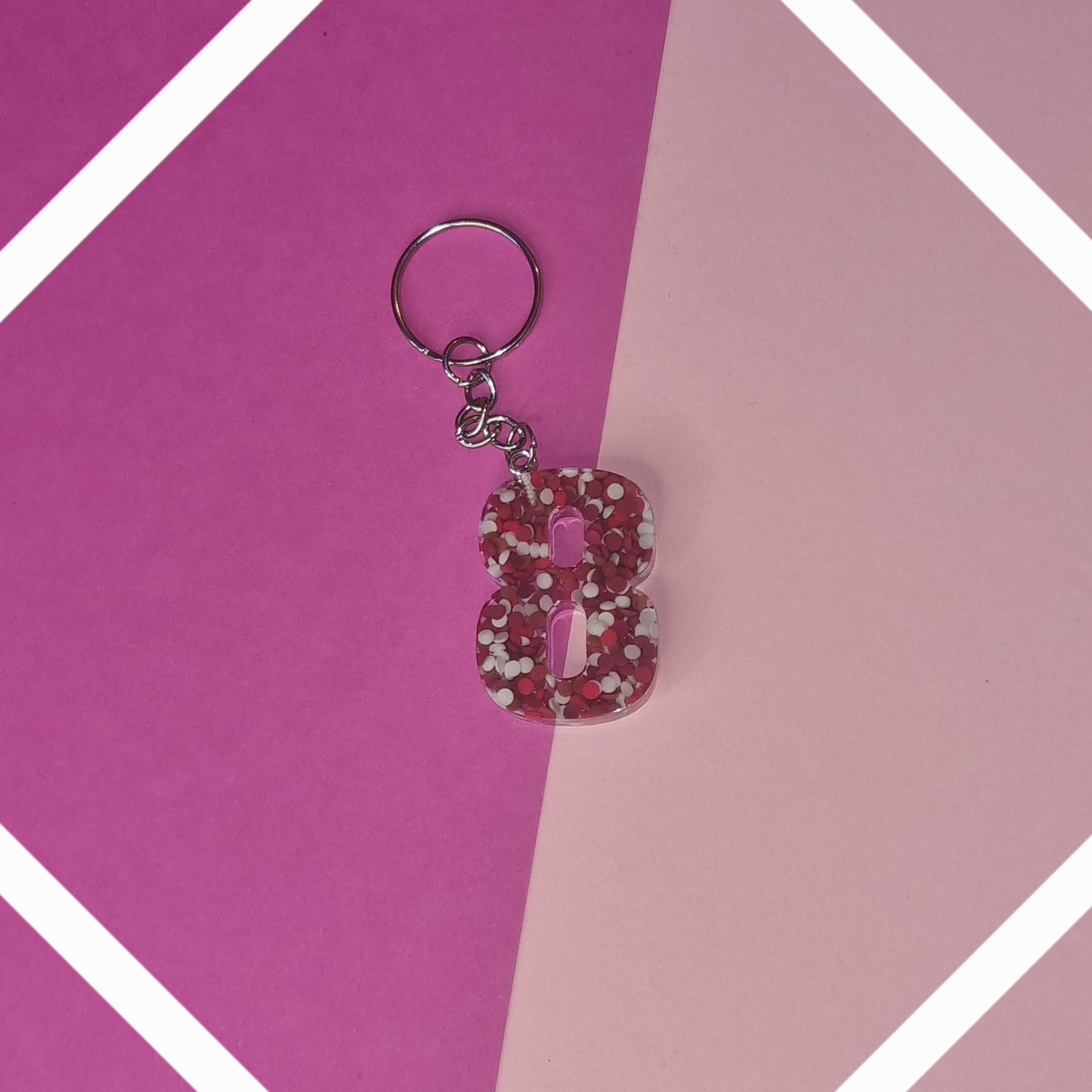 Porte clé chiffre 8