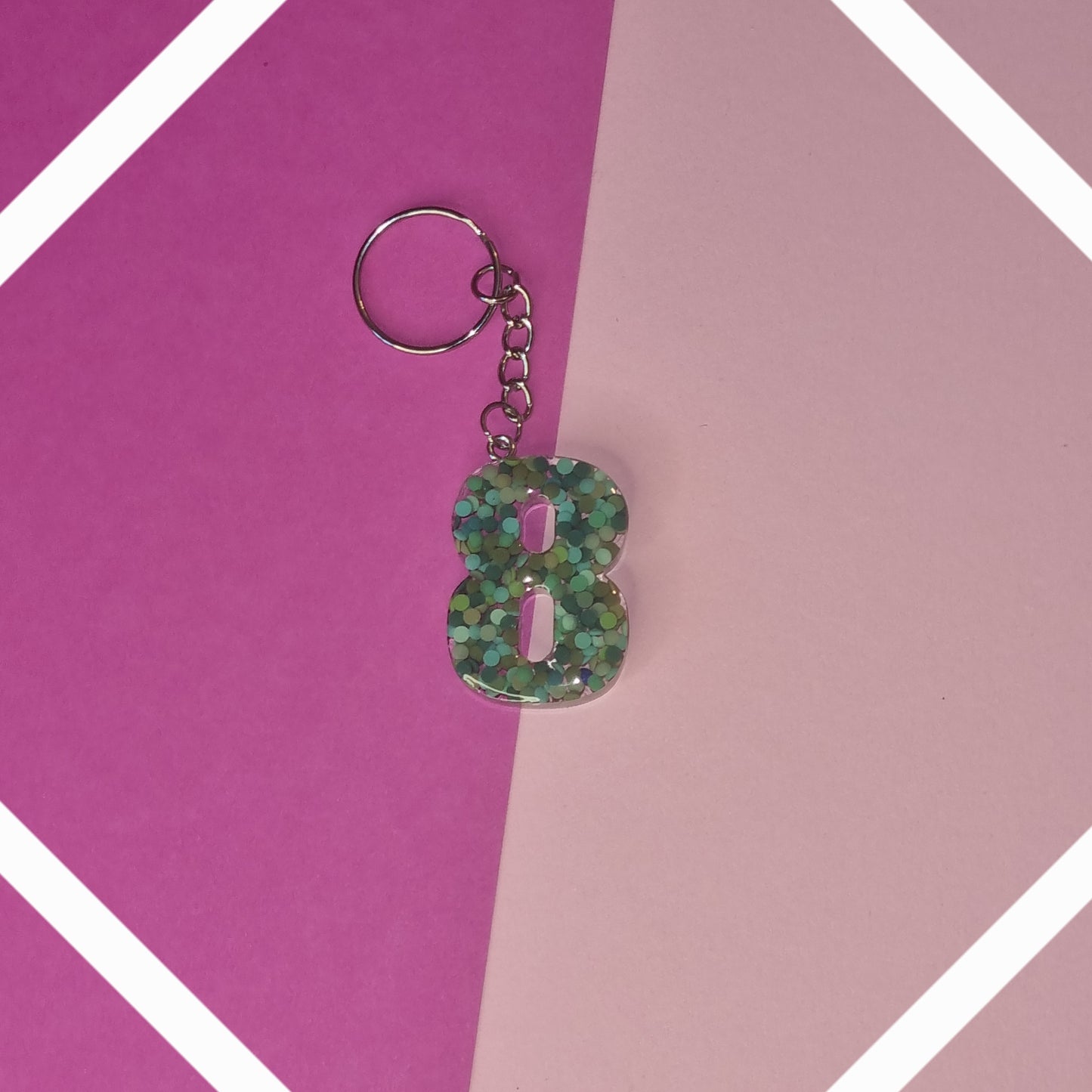 Porte clé chiffre 8