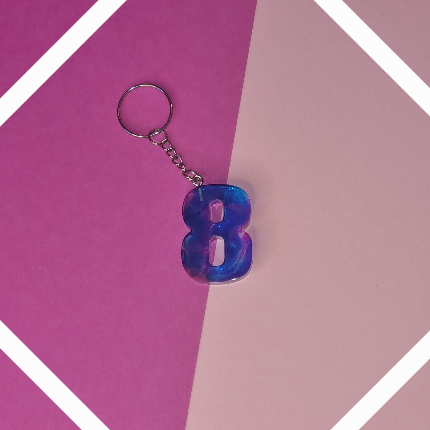 Porte clé chiffre 8