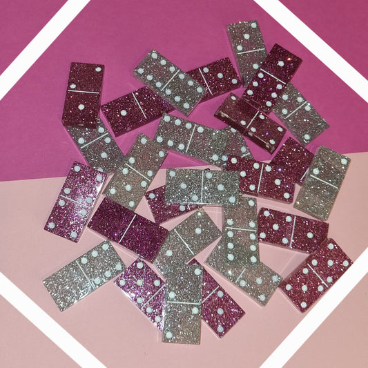 Dominos rose et argent