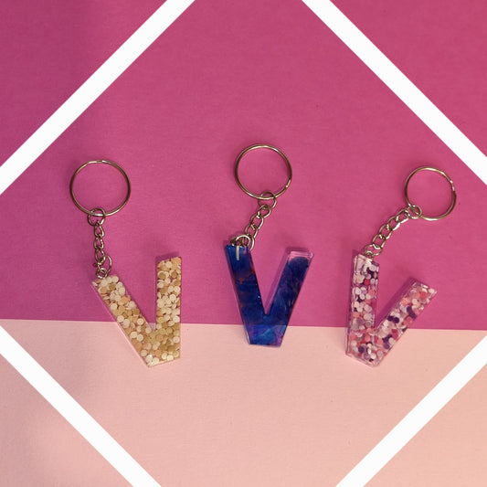 Porte clé lettre V