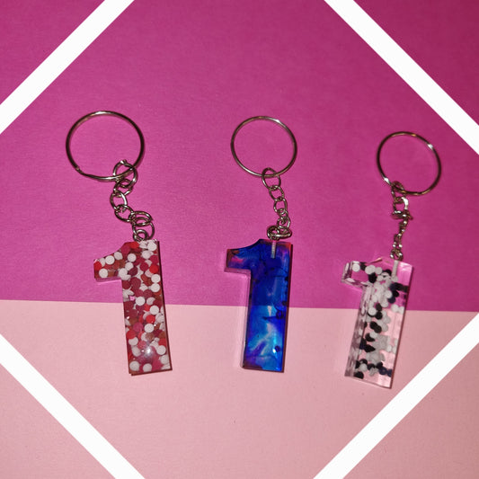 Porte clé chiffre 1