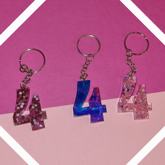 Porte clé chiffre 4