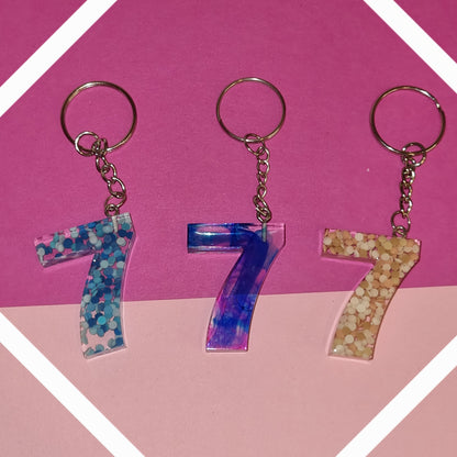 Porte clé chiffre 7