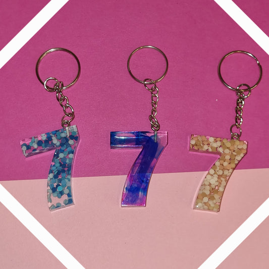Porte clé chiffre 7