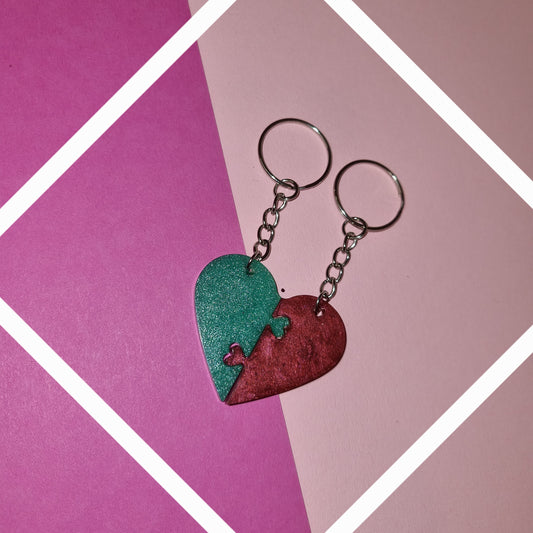 Porte clé Cœur à partager