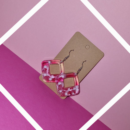 Boucle d’oreille Carré épais