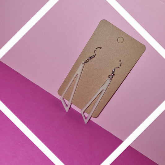 Boucle d’oreille Triangle très long