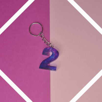 Porte clé chiffre 2