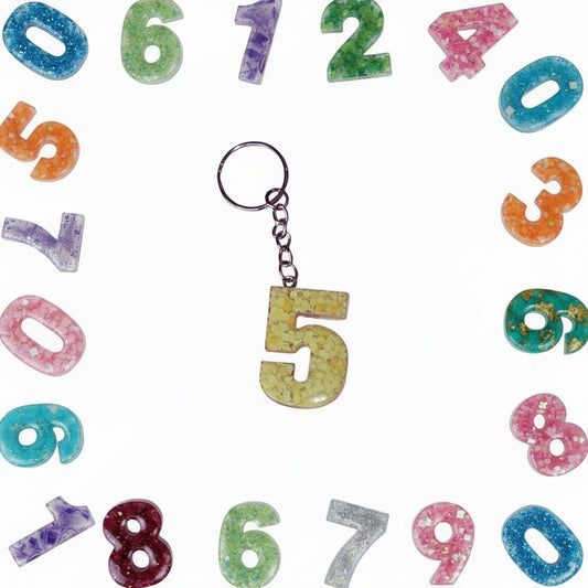 Porte clé chiffre 5