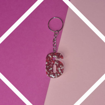 Porte clé chiffre 6