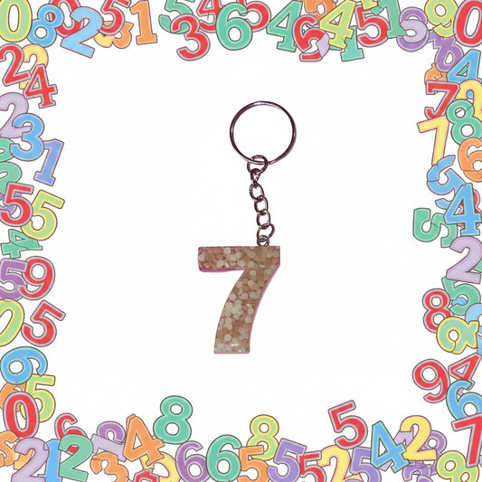 Porte clé chiffre 7