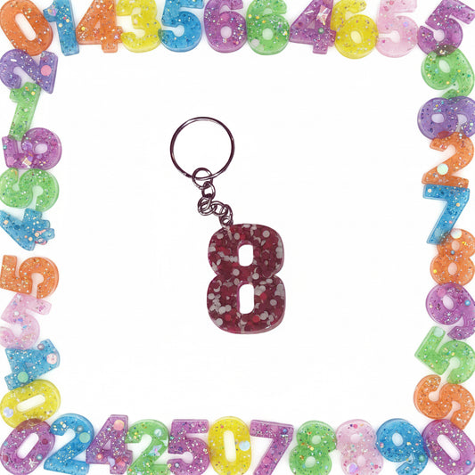 Porte clé chiffre 8