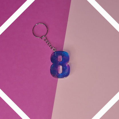 Porte clé chiffre 8