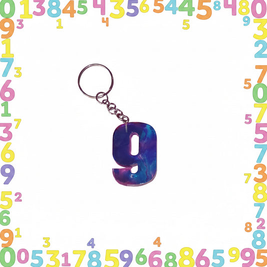 Porte clé chiffre 9